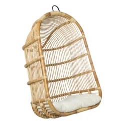 Xenos Hangstoelen-Hangstoel Aqua - naturel - 70x60x124 cm