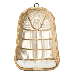 Xenos Hangstoelen-Hangstoel Aqua - naturel - 70x60x124 cm