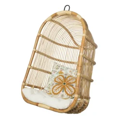 Xenos Hangstoelen-Hangstoel Aqua - naturel - 70x60x124 cm