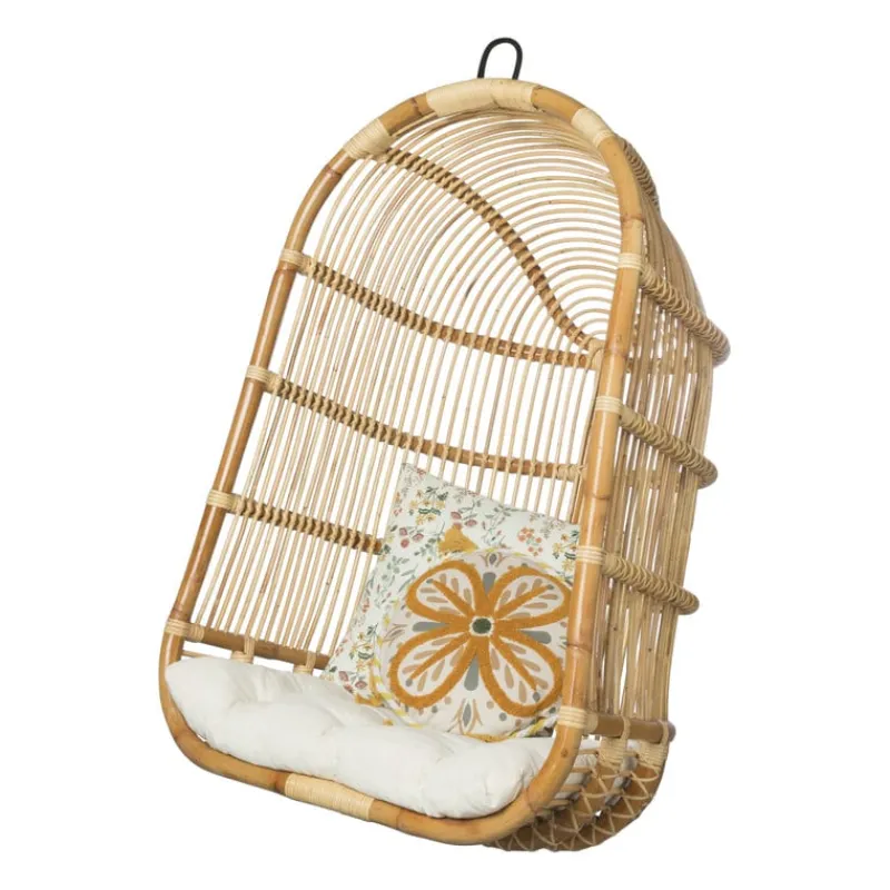 Xenos Hangstoelen-Hangstoel Aqua - naturel - 70x60x124 cm