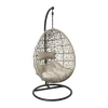 Xenos Hangstoelen-Hangstoel Hawaii met beige kussens - bruin - 196 cm