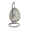 Xenos Hangstoelen-Hangstoel Hawaii met grjize kussens - bruin - 196 cm