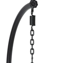 Xenos Hangstoelen-Hangstoel Hawaii met grjize kussens - bruin - 196 cm