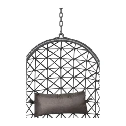 Xenos Hangstoelen-Hangstoel Mallorca met standaard - zwart - 125x83x67 cm