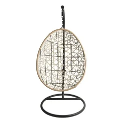 Xenos Hangstoelen-Hangstoel swing met standaard - naturel - ø104x200 cm