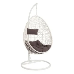 Xenos Hangstoelen-Hangstoel swing met standaard - wit - ø104x200 cm