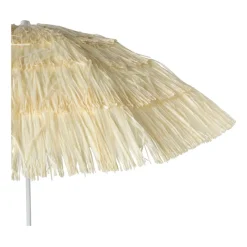 Xenos Parasols|Strandaccessoires-Hawaii parasol - geel beige - ø160x180 cm