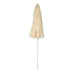Xenos Parasols|Strandaccessoires-Hawaii parasol - geel beige - ø160x180 cm