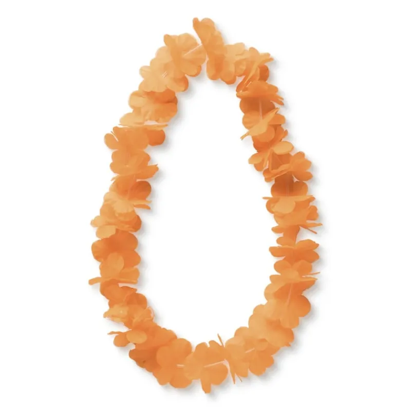 Xenos Verkleedaccessoires-Hawaii slinger - 115 cm - oranje