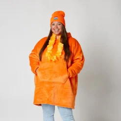 Xenos Verkleedaccessoires-Hawaii slinger - 115 cm - oranje