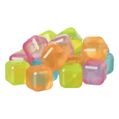 Xenos Keukengerei-Herbruikbare ijsblokjes - multikleur - set van 20