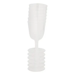 Xenos Wegwerpservies|Wijnglazen-Herbruikbare wijnglazen - 6 stuks - 160 ml