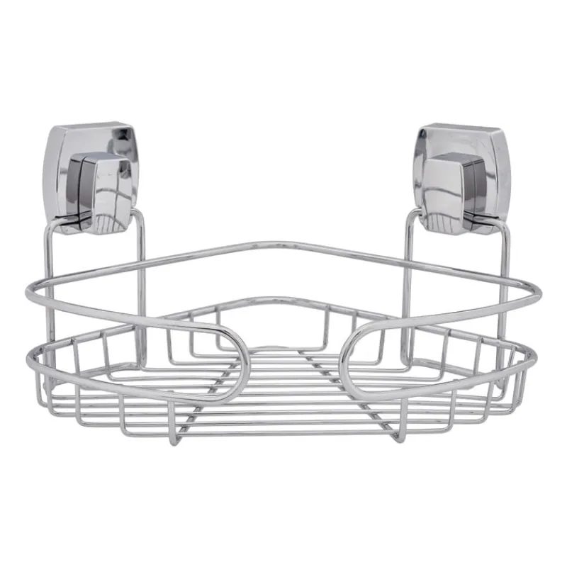 Xenos Doucherekjes-Hoek rek easy lock - 21x21x10 cm