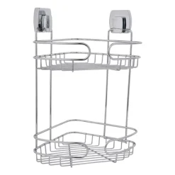 Xenos Doucherekjes-Hoekrek dubbel easy lock - 21x21x34 cm