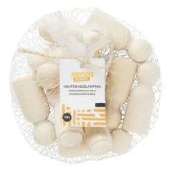 Xenos Knutselspullen-Houten kegelpoppen - set van 10 - 5.3 cm