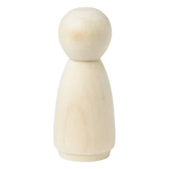 Xenos Knutselspullen-Houten kegelpoppen - set van 10 - 5.3 cm