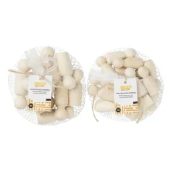 Xenos Knutselspullen-Houten kegelpoppen - set van 10 - 5.3 cm