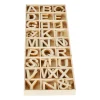 Xenos Hobbyletters-Houten letters in kistje - set van 162