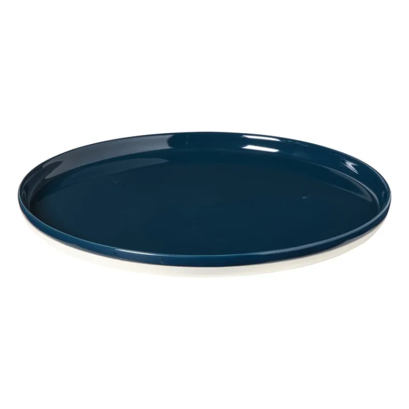 Hugo Kennis Borden-dinerbord - blauw/wit - ø26 cm