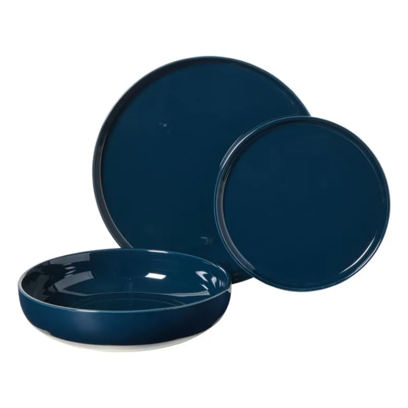 Hugo Kennis Borden-dinerbord - blauw/wit - ø26 cm