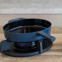 Hugo Kennis Pannen-koekenpan - gietijzer - blauw/zwart - ø24 cm