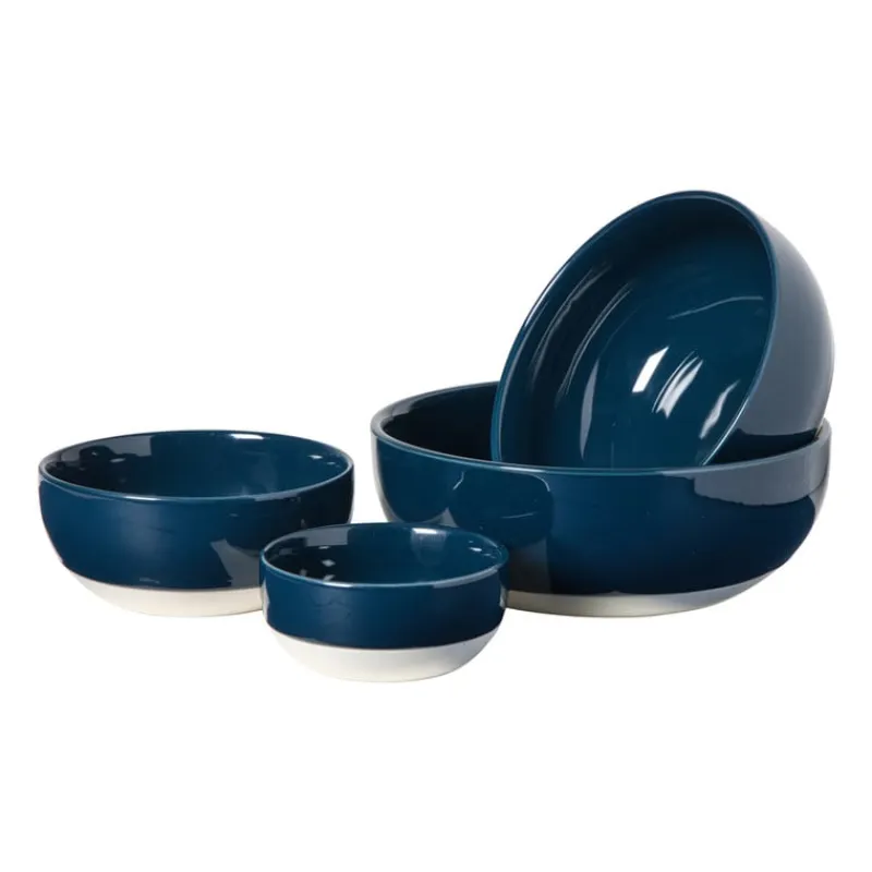 Hugo Kennis Schalen-schaal - blauw/wit - ø12 cm