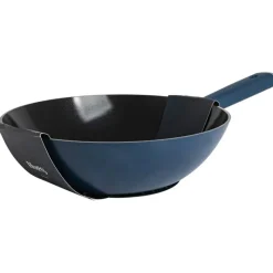 Hugo Kennis Pannen-wokpan - blauw/zwart - ø28x8 cm