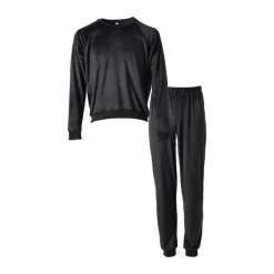 Xenos Winterartikelen|Kerstcadeaus-Huispak 2-delig - zwart - maat L/XL