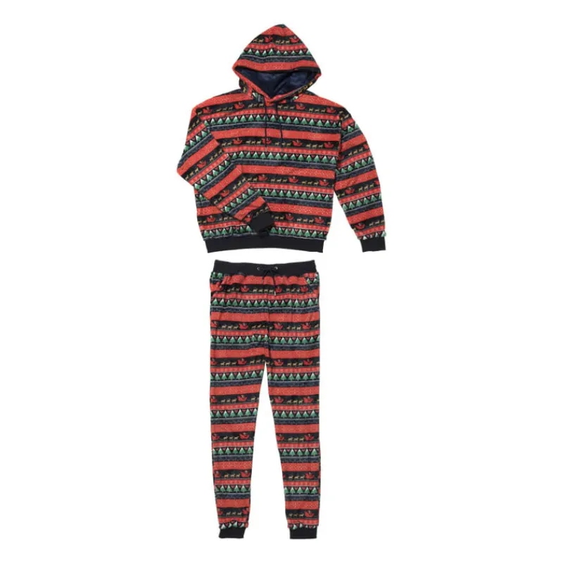 Xenos Winterartikelen-Huispak kerst - blauw - maat S/M