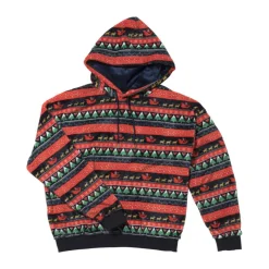 Xenos Winterartikelen-Huispak kerst - blauw - maat S/M