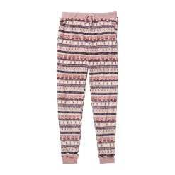 Xenos Winterartikelen-Huispak kerst - roze - maat L/XL