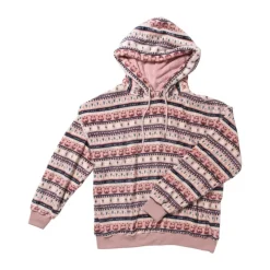 Xenos Winterartikelen-Huispak kerst - roze - maat S/M