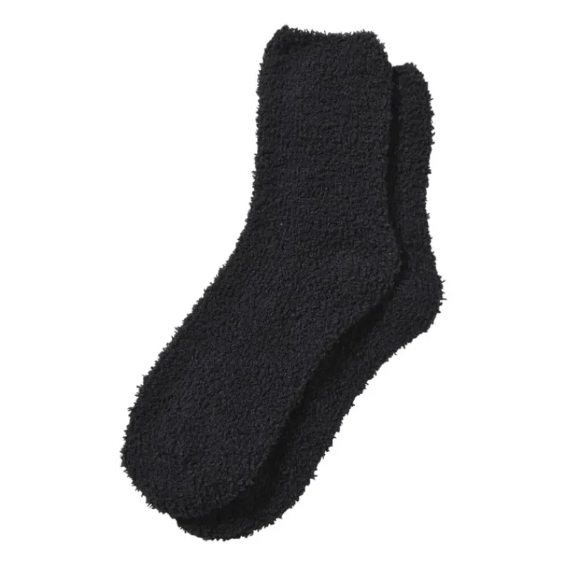 Xenos Winterartikelen|Huissokken-Huissok fluffy - zwart - one size