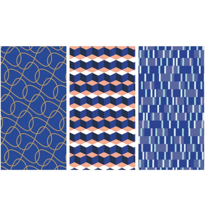 Xenos Inpakpapier-Inpakpapier blauw - diverse varianten - 70x300 cm