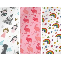Xenos Inpakpapier-Inpakpapier flamingo/regenboog - diverse varianten - 70x200 cm