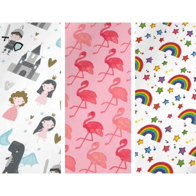 Xenos Inpakpapier-Inpakpapier flamingo/regenboog - diverse varianten - 70x200 cm