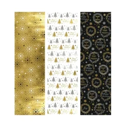 Xenos Kerst|Kerst Inpakken-Inpakpapier kerst metaal - multikleur - 70x200 cm - diverse varianten