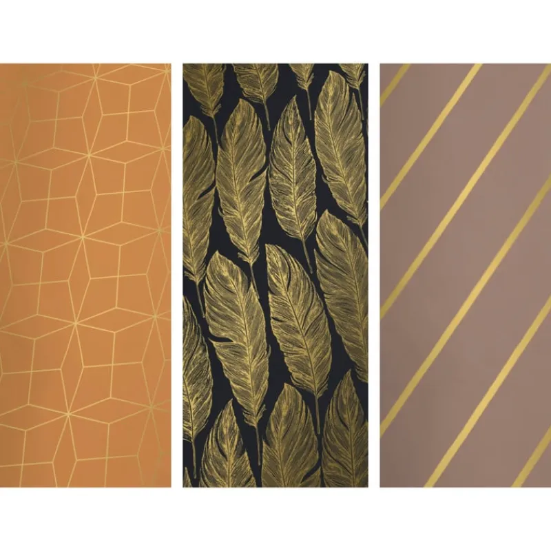 Xenos Inpakpapier-Inpakpapier print met goud - diverse varianten - 70x200 cm