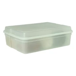 Xenos Opbergboxen-Iris clearbox - 13 liter - groen