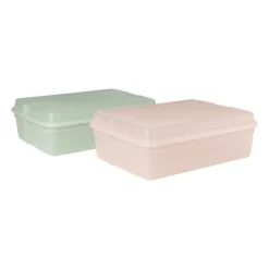 Xenos Opbergboxen-Iris clearbox - 13 liter - groen