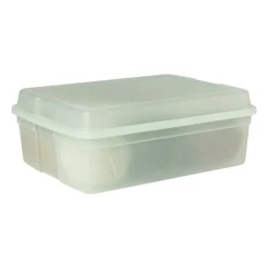 Xenos Opbergboxen-Iris clearbox - 10 liter - groen