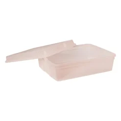 Xenos Opbergboxen-Iris clearbox - 13 liter - roze