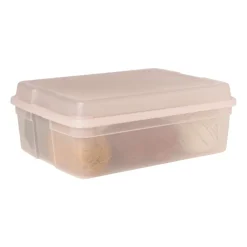 Xenos Opbergboxen-Iris clearbox - 10 liter - roze