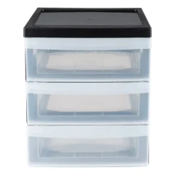 Iris Opbergsystemen-ladesysteem A5 - 3 lades - zwart - 26x22x19 cm
