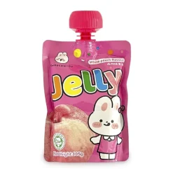 Xenos Snoep-Jelly white peach - 105 gram