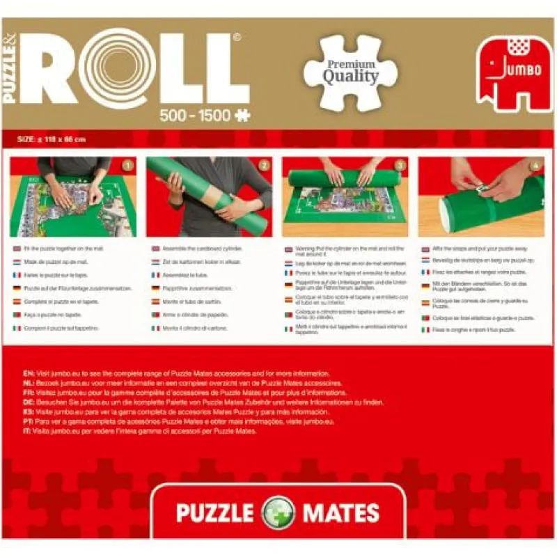 Xenos Spellen|Puzzels-Jumbo puzzelmat - 60x90 cm - 500 tot 1500 puzzelstukjes
