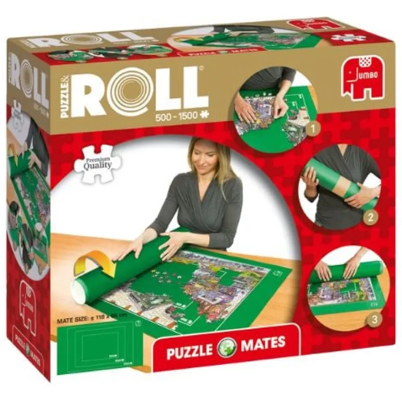 Xenos Spellen|Puzzels-Jumbo puzzelmat - 60x90 cm - 500 tot 1500 puzzelstukjes