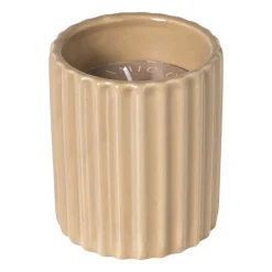 Xenos Kaars In Glas-Kaars in potje - beige - ø7.8x9 cm