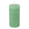 Xenos Stompkaarsen-Kaars rustiek - appel groen - ø5x10 cm