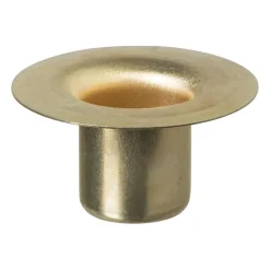 Xenos Kandelaars-Kaarsenhouder voor fles - goud - ø5x2.6 cm